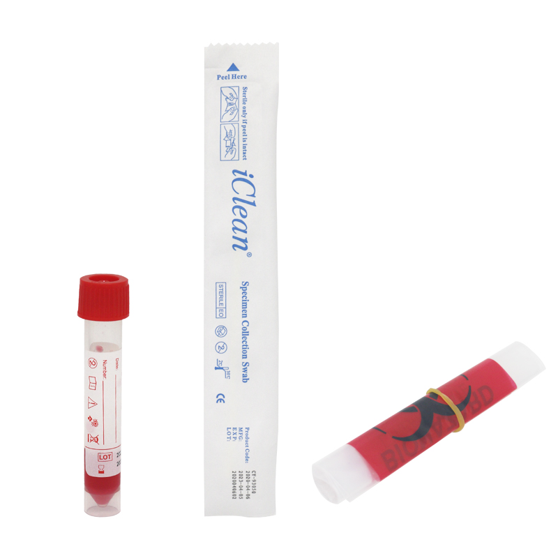 iClean Shenzhen VTM Kit With Nylon Swab Stick 10ml VTM Media Kit Virus Transport Medium Kit