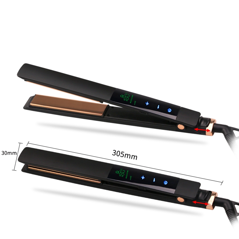 Solar Iron For Clothes Touch Screen Flat 470 Irons Titanium Beard Straightener Comb Brand Hair Ceramic Plate Packaging Box