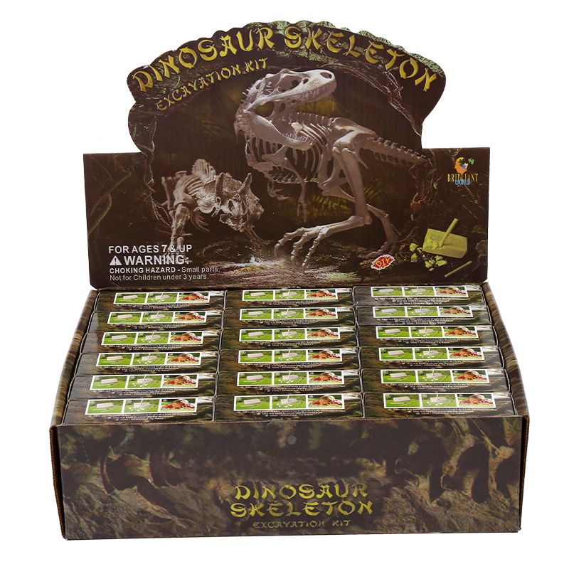 2020 Science Educational mini dinosaur toy DIY Archaeological Excavation Set dig kit fossils dinosaur kids Toy