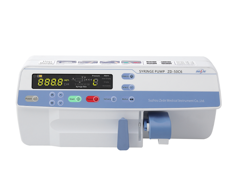 CE approved single channel syringe infusion pumps