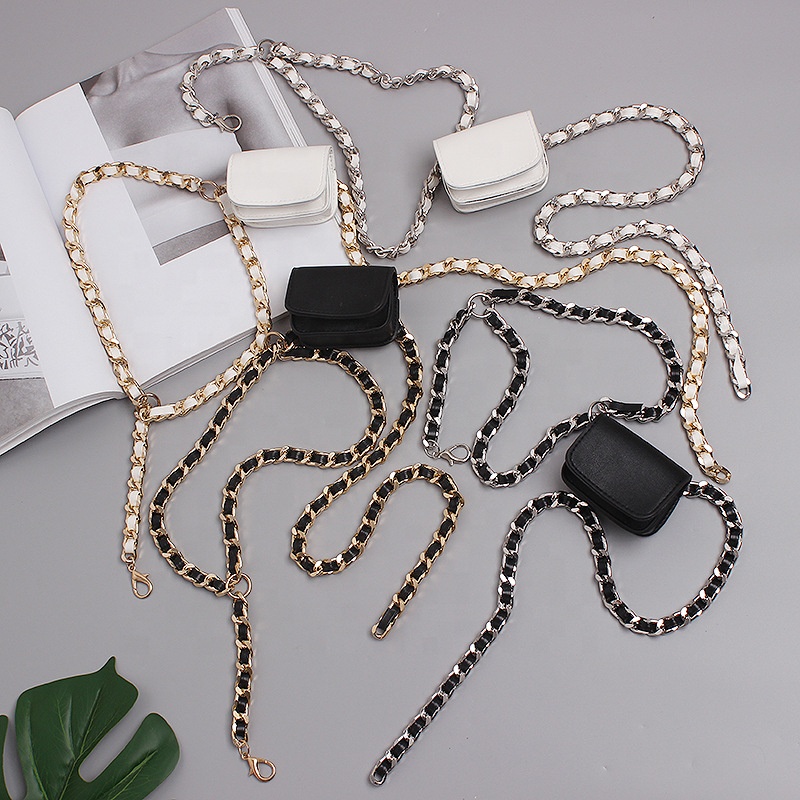 2021 New Design Fashion Bumbag Waist Chain Mini Bag Waist Belt Bag For Girl