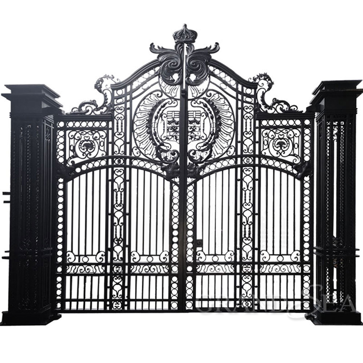 gray color Main entrance security easy- installed outdoor Hot sales new design of aluminum Electric flex gate