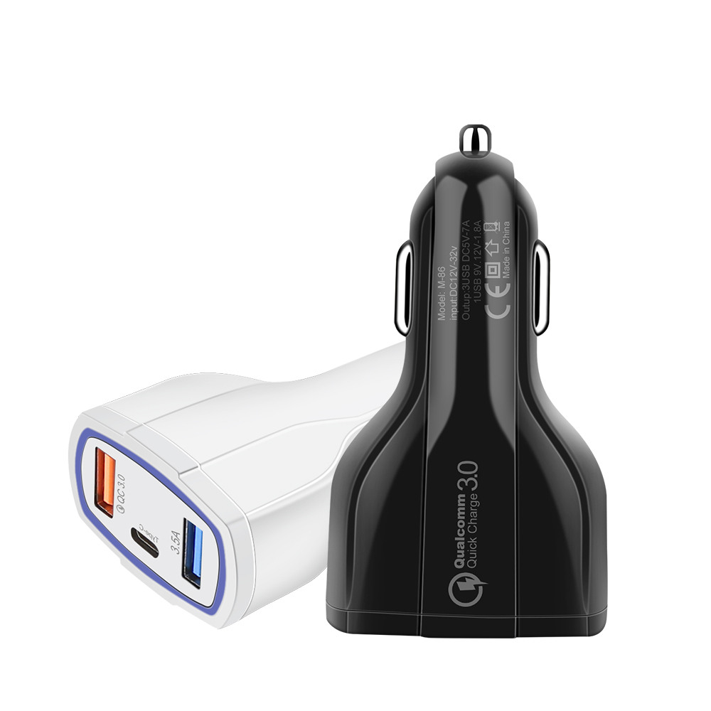 Бесплатная доставка адаптер USB C pd порт 45 Вт 3 в 1 Автомобильное зарядное устройство