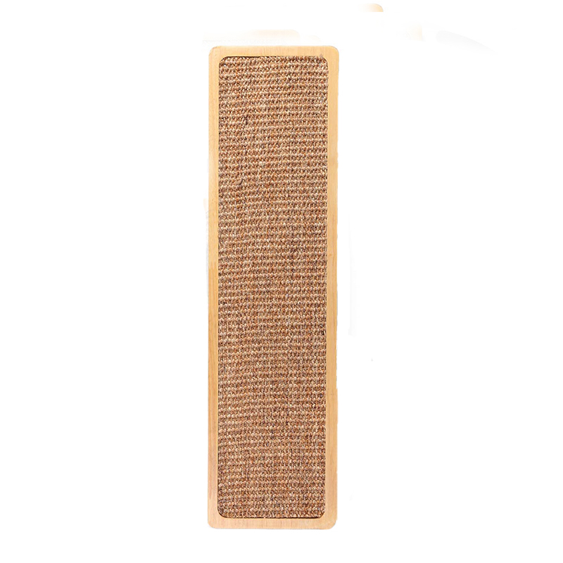 Solid Wood Cat Scratch Pad Claw Board Vertical Sisal Cat Scratcher Board