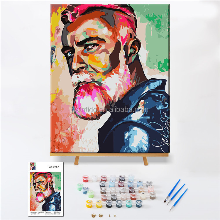 Paintido современные цифровые Diy краски по номерам гостиной украшения акрил для взрослых