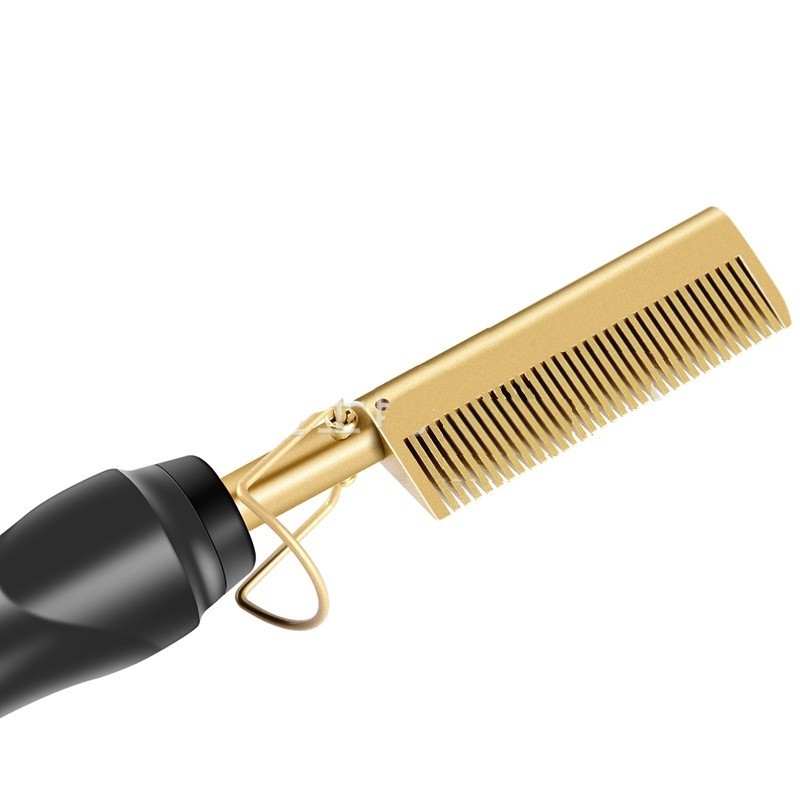 Wholesale New Electric Hair Brush Wet Dry Copper comb Hair Curling Iron Curler Style Fit For Men Women
