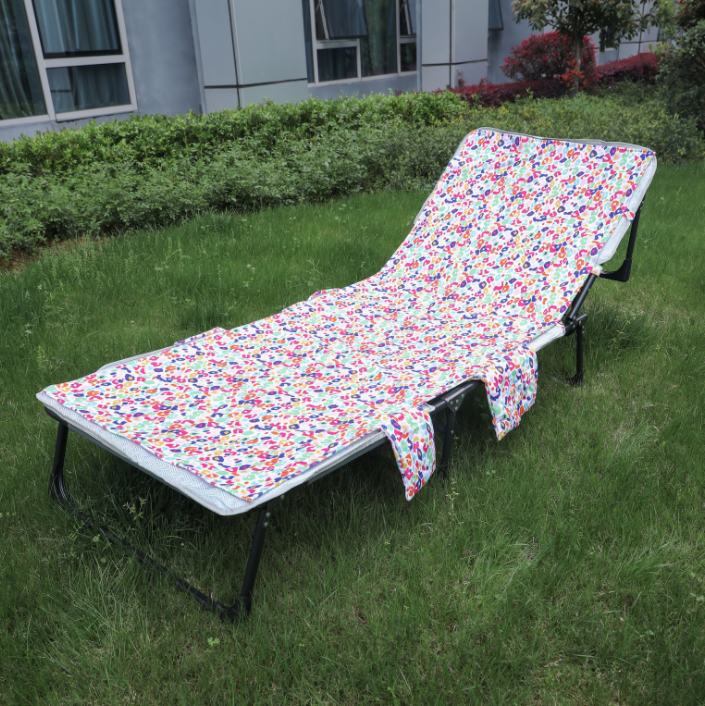 Wholesale Hot Selling Chair Personalized New Type Foldable Metal Colored Beach Chair Cover With Pocket