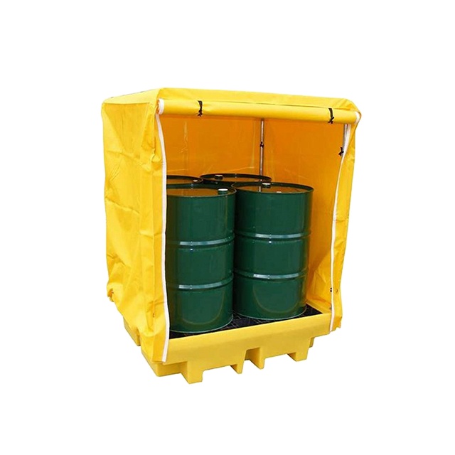 2 drums spill containment pallet for chemicals storage