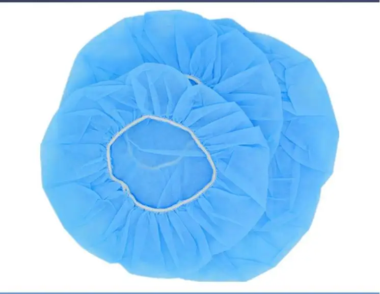 Disposable Hat Non Woven Round Hat Thickened Flat Rib Food Hat Dust