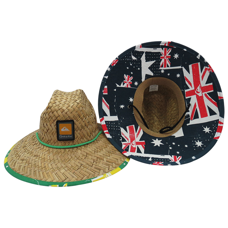 TWS 192058 Panama Straw Hats Mens Straw Hat Woven Patch Straw Cowboy Hats