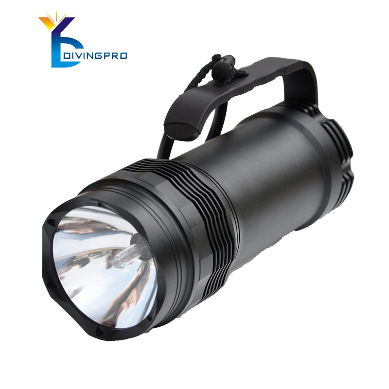 55W высокой яркости фонарик hid Ручной поиск огни 5000 люмен HID фонарик для дайвинга
