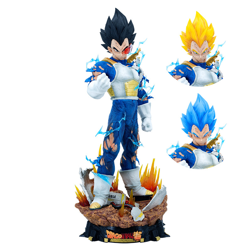 Экшн-фигурки дракона-балза, Saiyan LX Vegeta, трехсторонняя аниме, статуэтка, модель с орнаментом