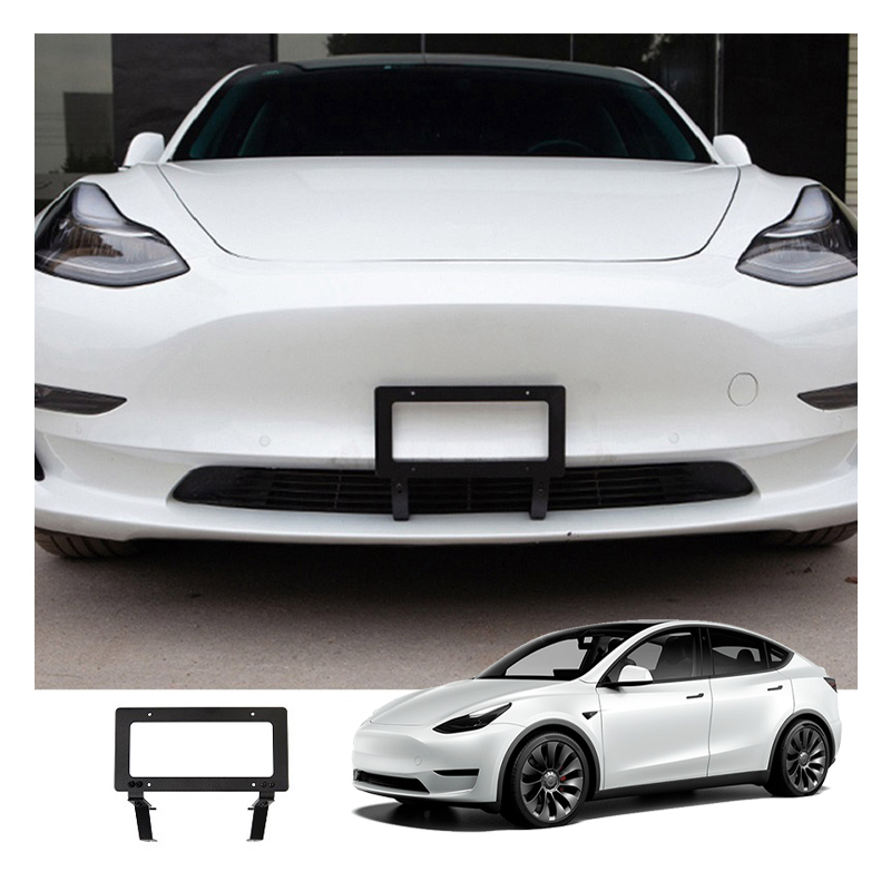 Applicable To Standard Us Accessories Premium Black Aluminum Alloy Tag License Plate Frame For Tesla Model 3 Y