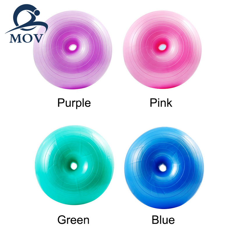 Hot Selling Fitness Inflatable Anti Burst PVC Gym Yoga Donut Ball