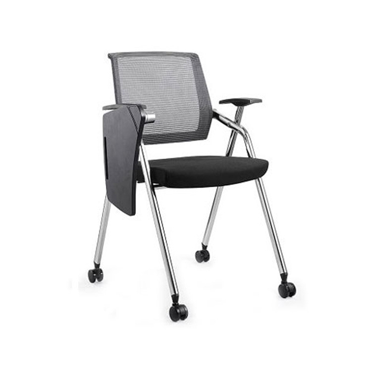 DDP+ one piece minimum order Staff training seat with tablet handle armrest offical conference chair