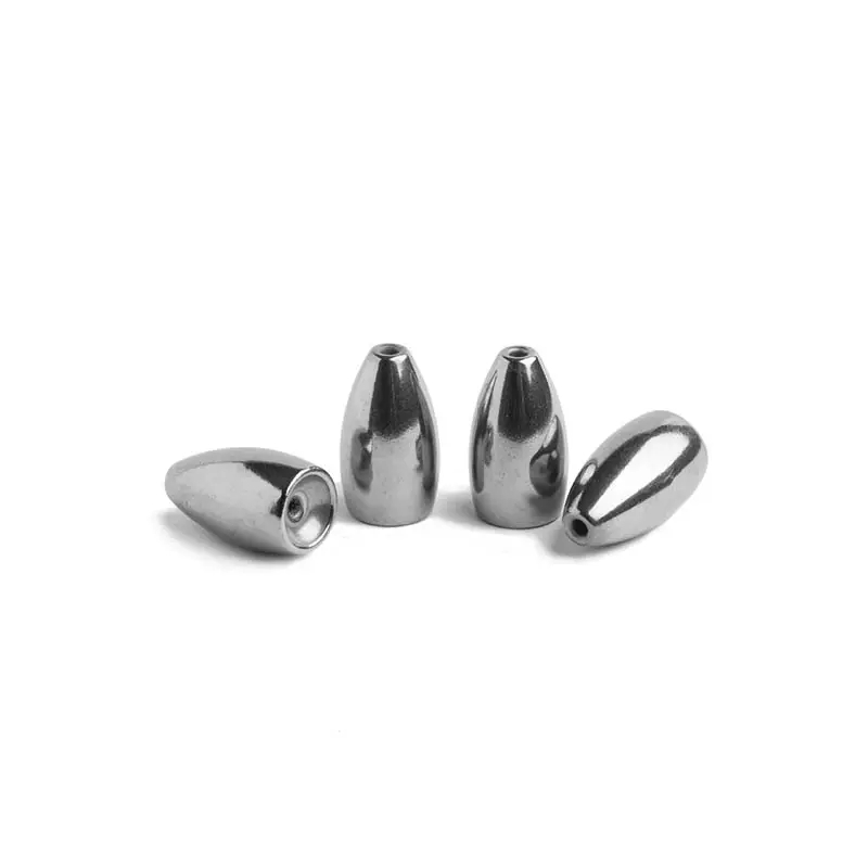 Pure tungsten fishing weight tungsten bullets Worm Weight Sinker  custom size