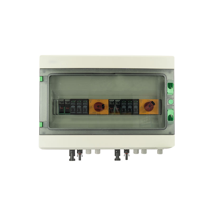 Водонепроницаемый Открытый поверхностного монтажа 2-в-2-out 1000V IP65 система питания от солнечной энергии pв Surge молниезащиты постоянного тока блок объединителя