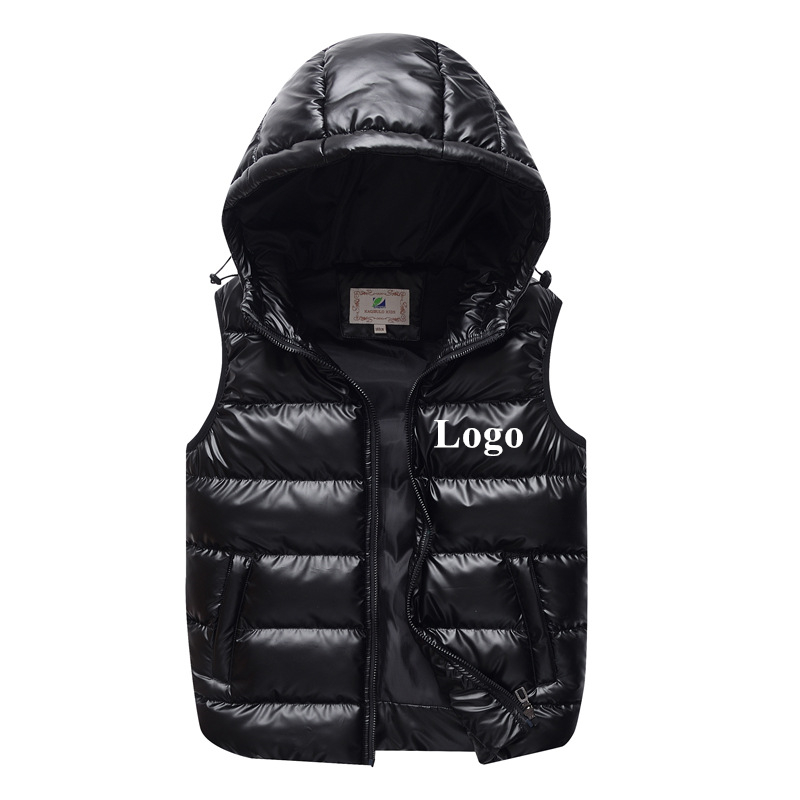 OEM Custom Logo Sleeveless Bubble Puffer Vest Jacket Utility Winter Men Vest For Men