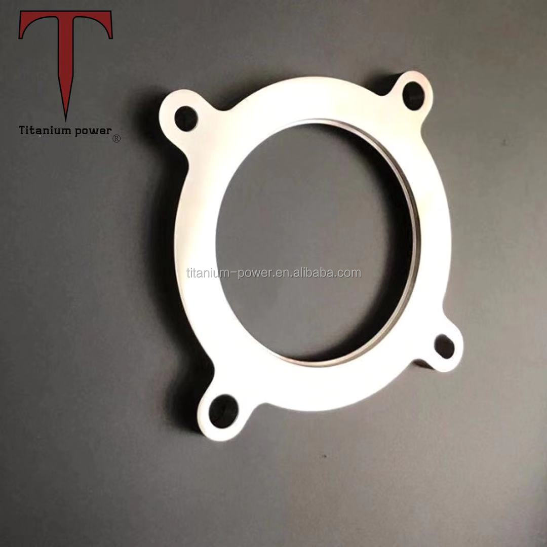 Super-value 3inch GR2 titanium exhaust pipe flange with bolt hole