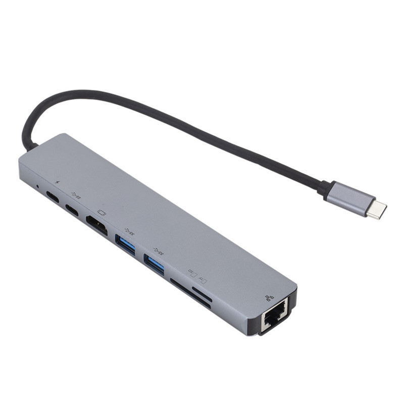 Тип C концентратор 8 в 1 совместимость с Usb C концентратор 7 портов многофункциональный с Ethernet для Macbook Pro концентратор USB