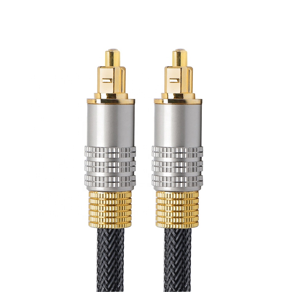 RTC Hifi Цифровой оптический аудио кабель Toslink к Toslink(S/PDIF) позолоченный с цилиндрической металлической оболочкой 2 м/6 футов Оптический Кабель Toslink