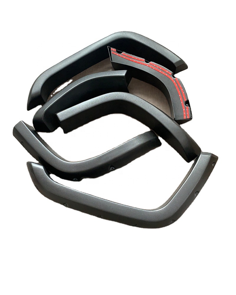6PCS LC76 ABS Car Whee black Universal Wheel Arch Fender Flares For LC76 2007+fender flares