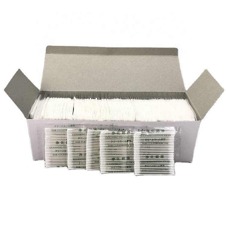 Cotton Swab Manufacturer Selling JSW-15001 Paper Stick Disposable Eco-friendly Dust Free Clean Room Cotton Swab