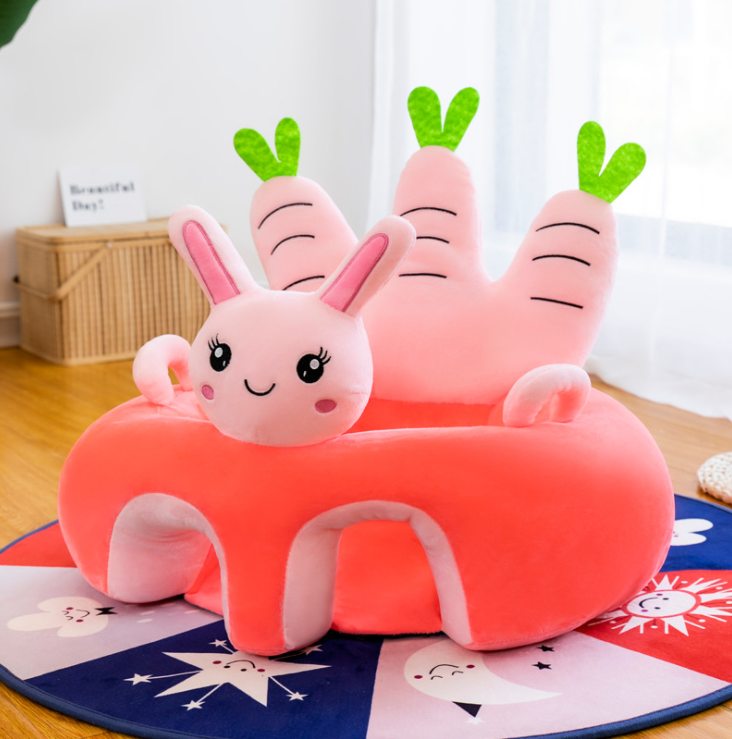 Cartoon baby learning chair plush soft sofa cushion Baby plush seat cushion