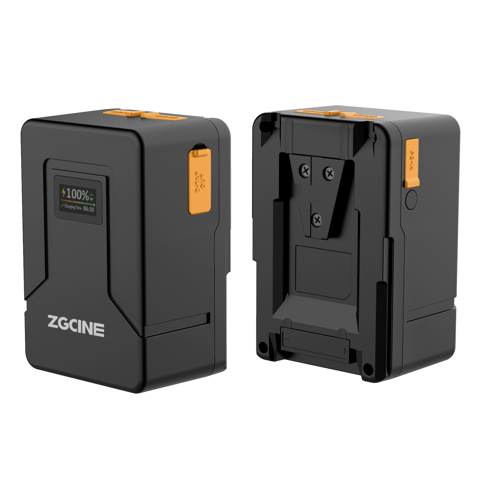 ZGCINE 99Wh 6800mAh V Mount/V Lock Battery 14.4V Portable Rechargeable Battery With LCD Screen For Video Light Smartphone