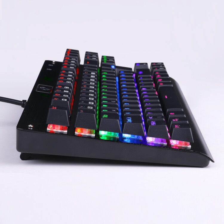Z-77 RGB 87Key LED Backlit Wired Mechanical Professional Gaming Keyboard 87 Standard Keys Gaming Keyboard