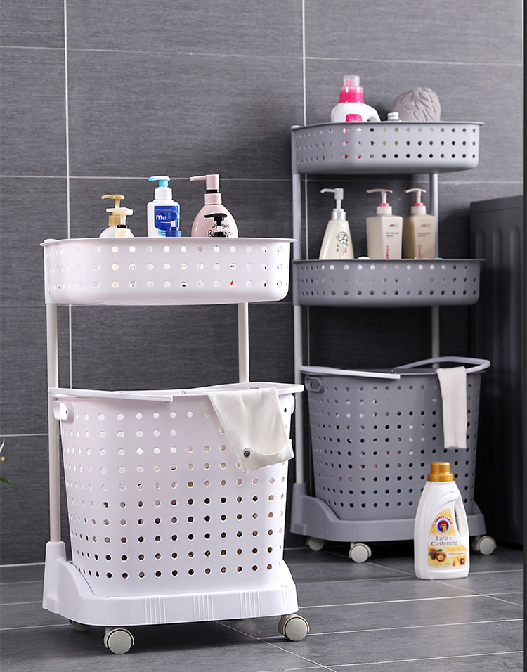 XingYou layer 2 plastic basket storage woven storage basket laundy basket