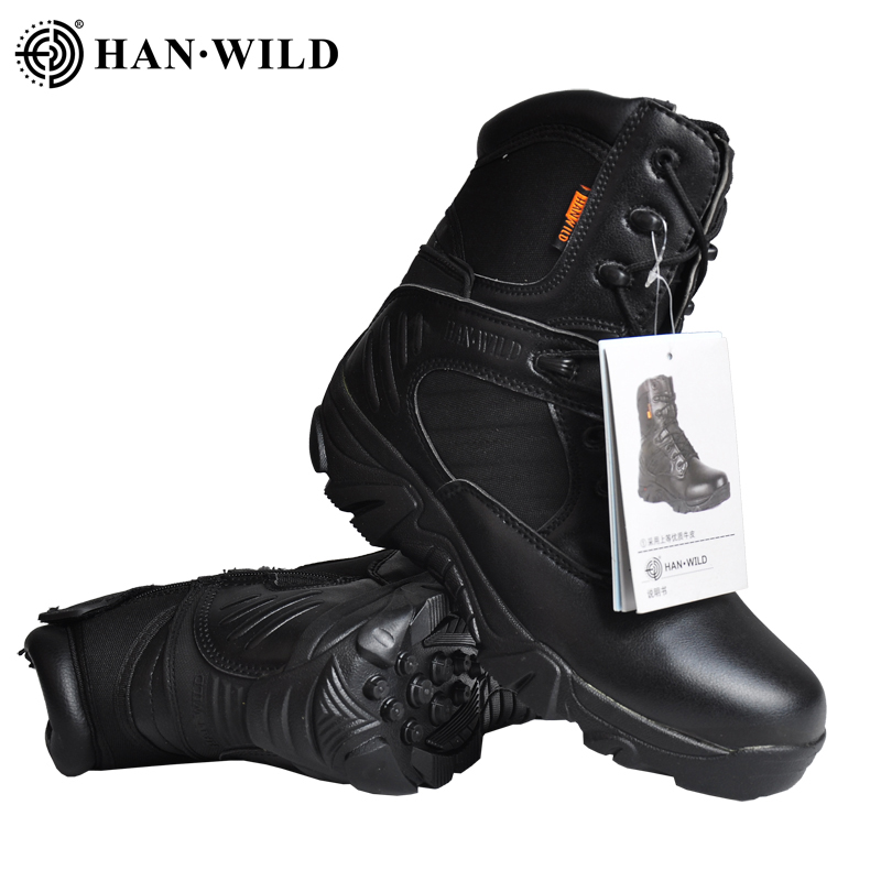 HAN WILD army military assault hunting boots with best quality