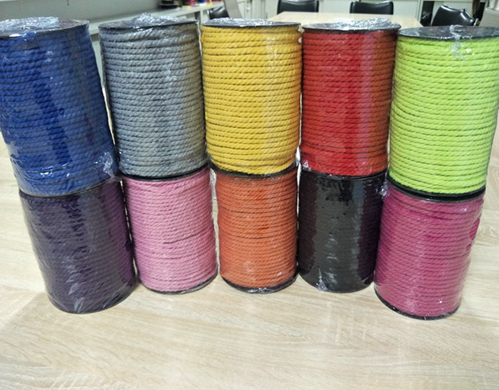 macrame cotton cord twisted 5mm cotton rope