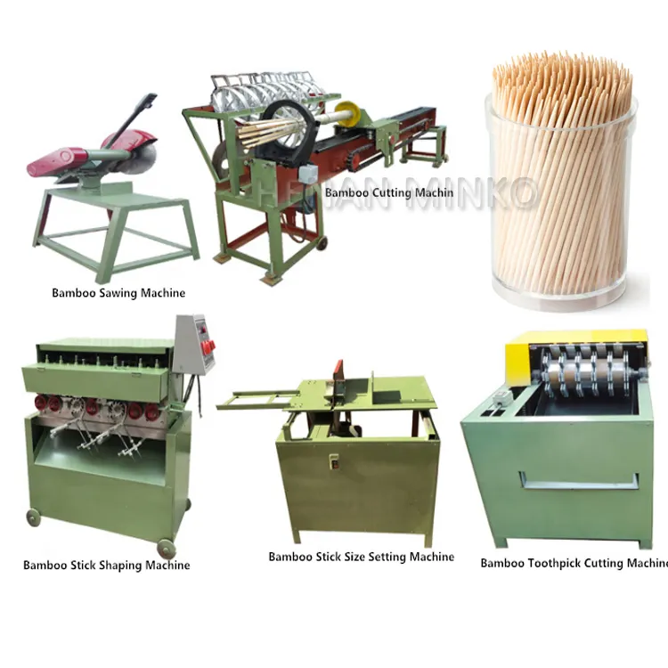 Полный комплект, автоматическая машина для производства бамбуковых зубочисток/деревянная машина для палочек для еды, производственная линия