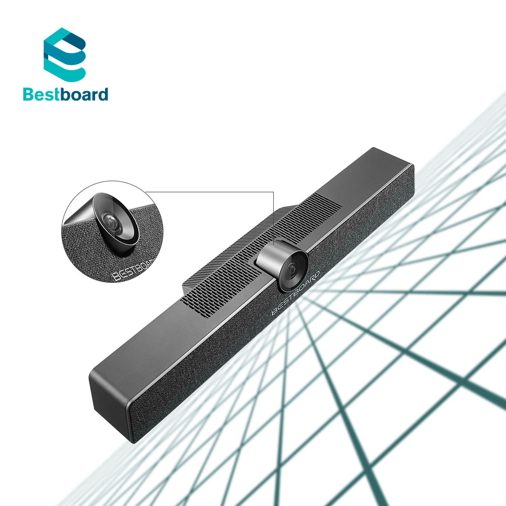 Bestboard стильная умная звуковая панель с регулируемой автоматической фокусировкой, камера 1200 МП, 6 микрофонов, необходимый микрофон для офиса и дома