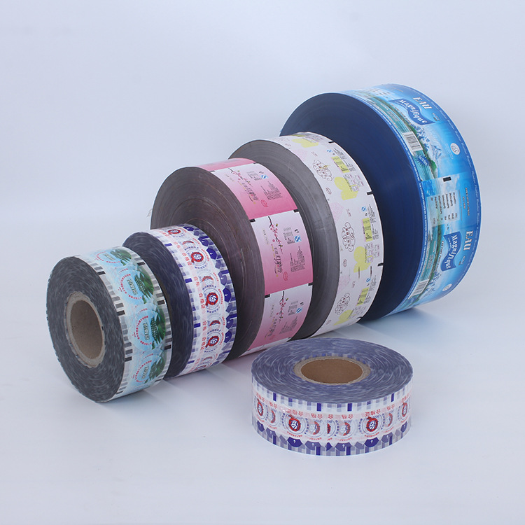 Factory Direct Transparent Glossy Automatic Material Custom Printing Wrap Food Packaging Plastic Roll Film