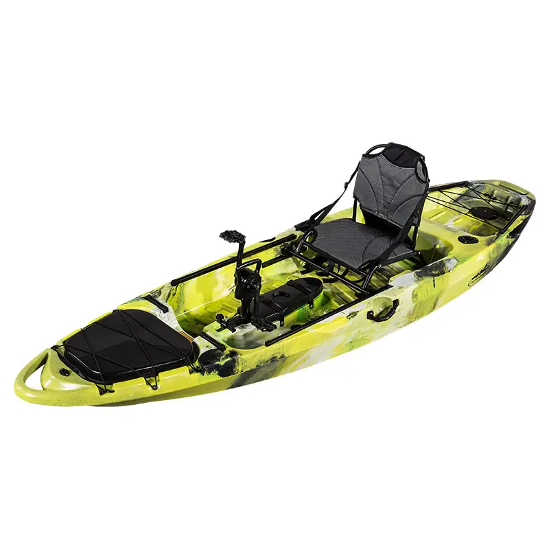 Pedal kayak 10ft canoe sea 1 person fishing water sports plastic Roto-molded rowing boats kayak