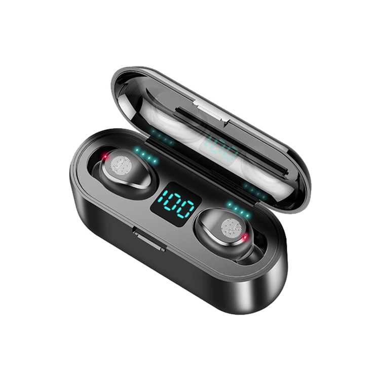 Наушники-вкладыши TWS с F9 Auriculares Bluetooth F9 наушники-вкладыши TWS с наушники аудио Bluetooth Беспроводные наушники с дополнительным внешним аккумулятором светодиодный дисплей