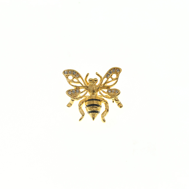 Funny Gold Insect Series Brooches Crystal Rhinestone Pin Brooch Jewelry Gifts for Girl