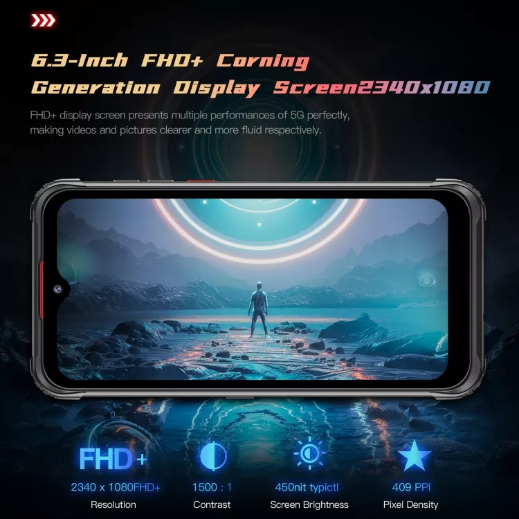 NEW ARRIVAL HOTWAVE CYBER 7 Rugged Phone 8GB+128GB 8280mAh Mobile Phones 5G Android 11 Smartphones