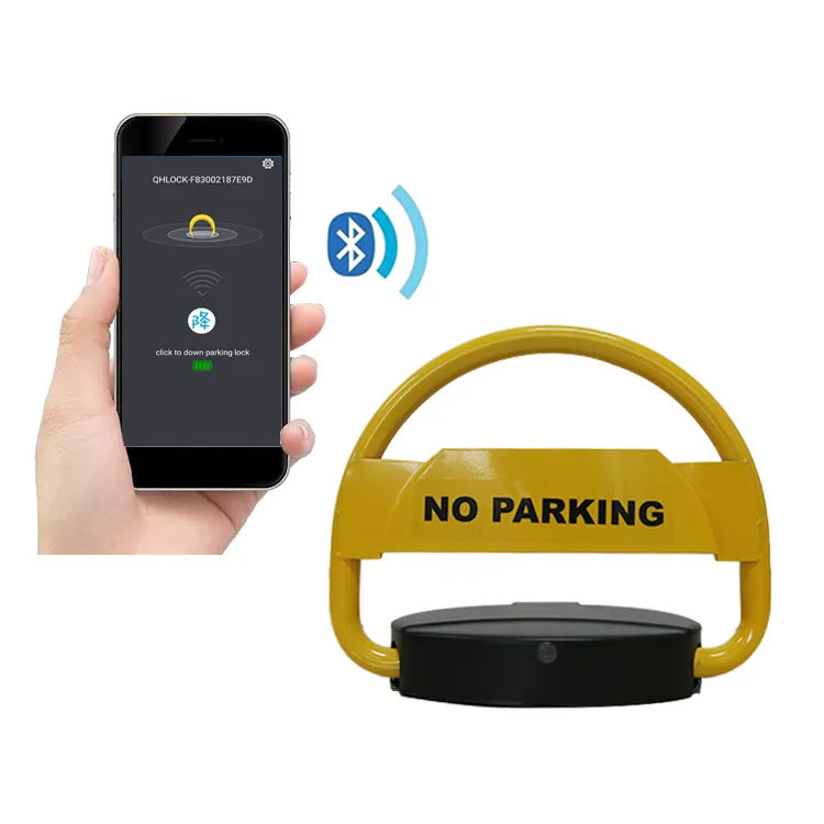 180 degree anti collision blue tooth automatic car park barrier remote parking lock