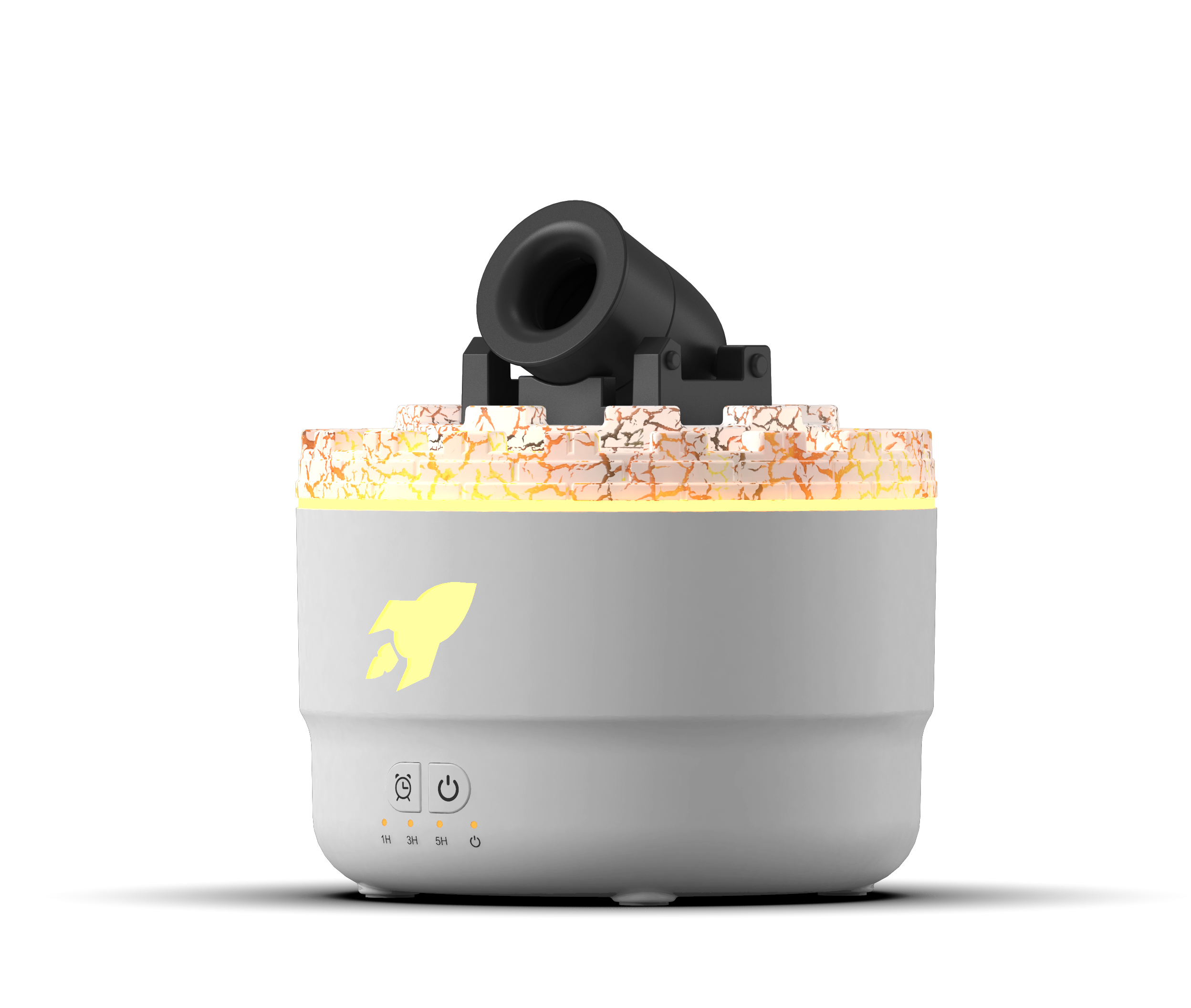 Cannon Lava Jellyfish Volcanic Flame Aroma Diffuser Portable Home Desktop Essential Oil Aroma Diffuser