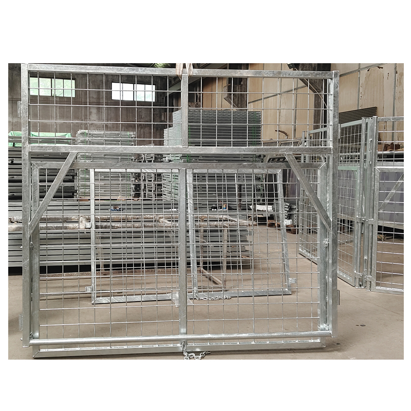 Hot Dip Galvanized Mesh Panels and Gate Steel Pig Trap Fence Panels For Animal Husbandry Equipment
