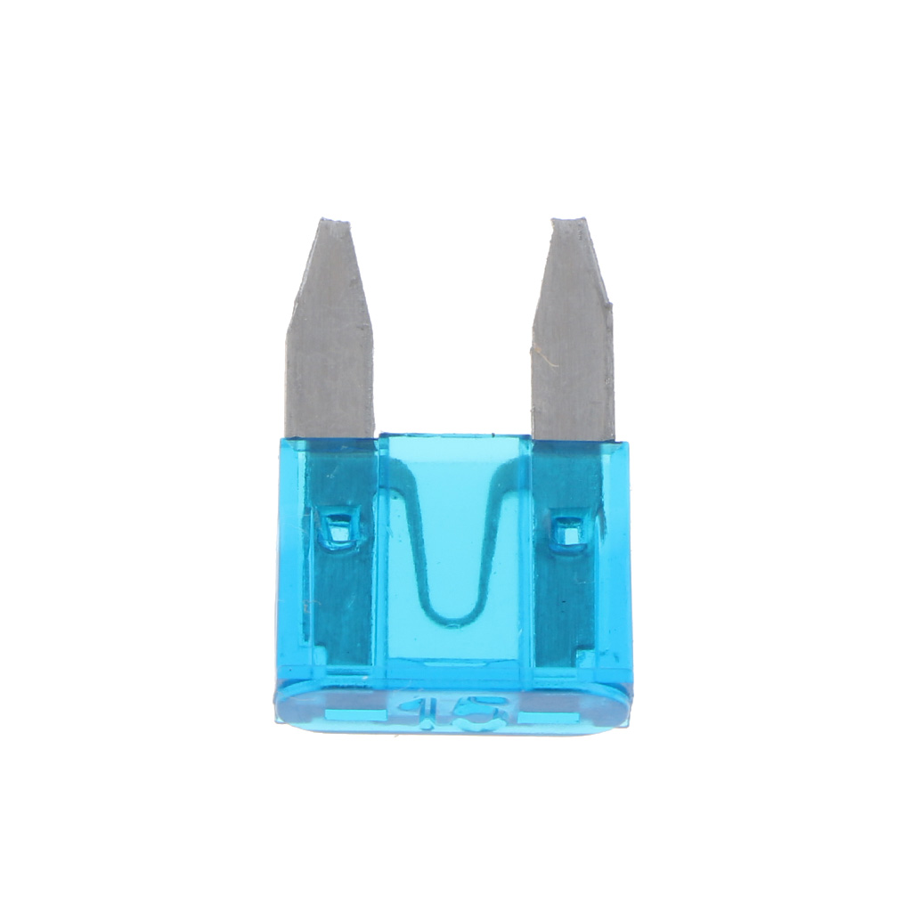 JZ wholesale Univerial Mini 15A Blade car Fuses Blue for Car Truck Replacement