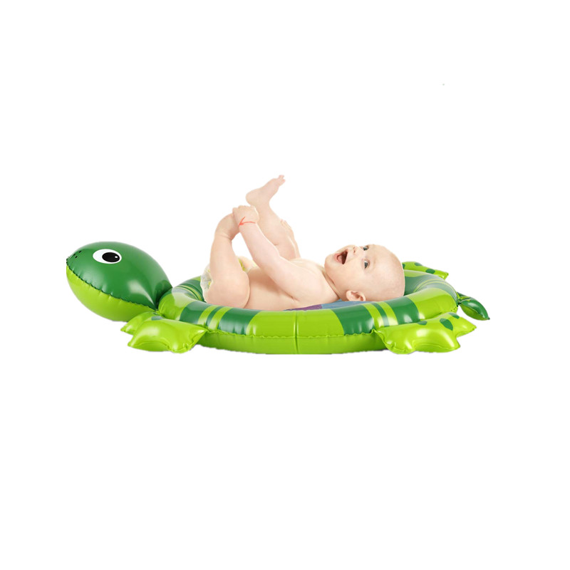Eco-friendly PVC Inflatable Sea Turtle Infant Water Play Mat for Baby Tummy Time