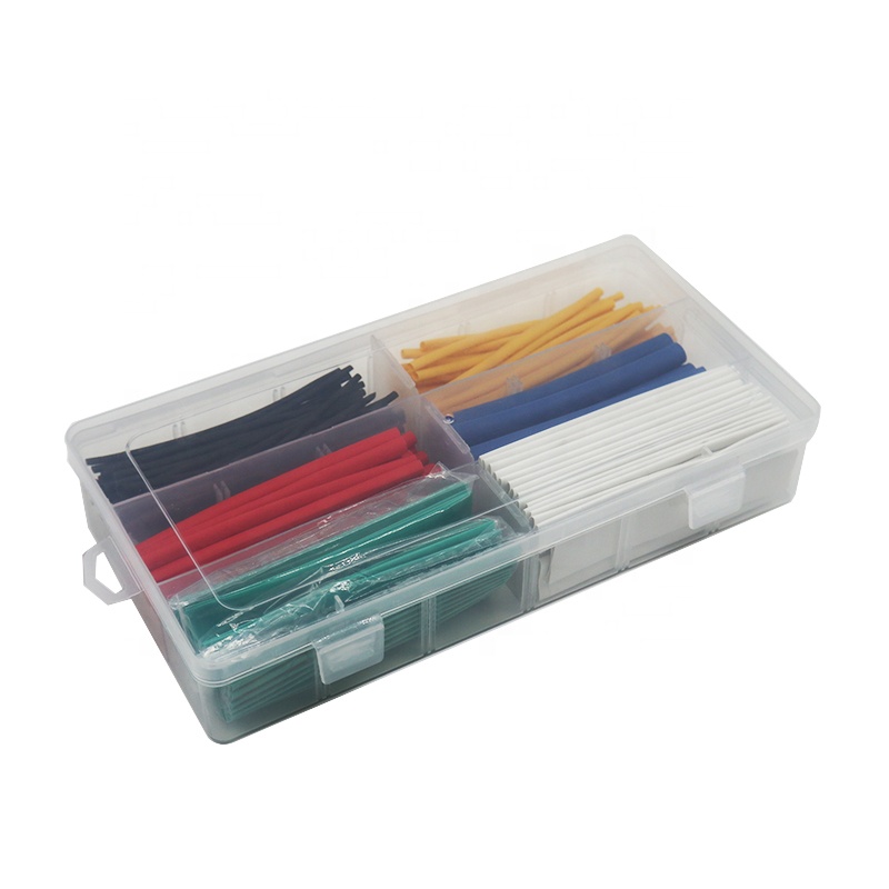 230 pcs/set Electric Cable Sleeving White Wire Wrap Assortment Custom Colourful Schrumpfschlauch Heat Shrink Tubing Tube