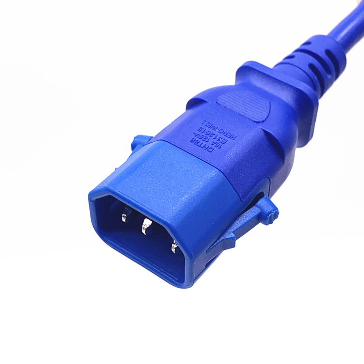 Удлинительный кабель питания Heng-well с сертификатом UL, 16 А, 250 В, от IEC C13 до C14P, со шнуром питания с блокировкой