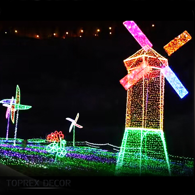 Светодиодная декоративная мельница 2018 Рождественское украшение navidad