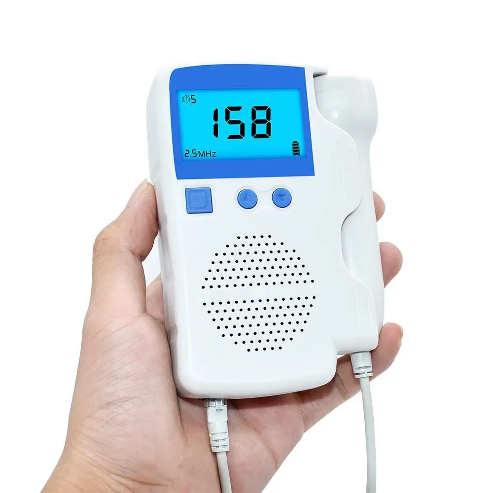 2.5MHZ Ultrasound Doppler Fetal Monitor Baby Heart Sound Detector Pregnant Fetal Portable Baby Health monitor