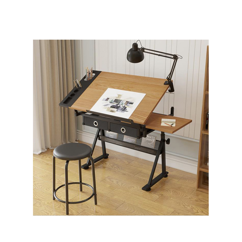 School Furniture Folding Mesa De Dibujo Wooden Metal Painting Drafting Drawing Table